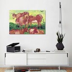 Cows, 1890 by Vincent van Gogh (18"H x 26"W x 1.5"D)