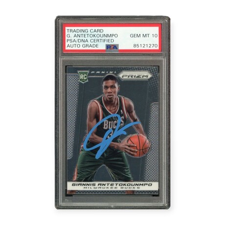 Giannis Antetokounmpo // 2013 Panini Prizm Signed // RC // PSA 10 Auto Grade