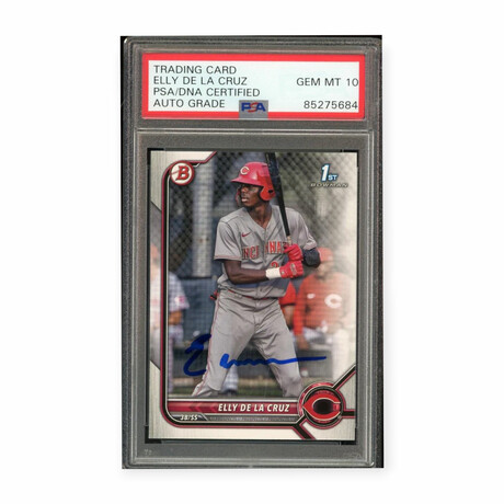 Elly De La Cruz // 2022 Bowman Prospects Signed // RC // PSA 10 Auto Grade