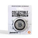 Collectible Bitcoin 39mm Storage Token // Silver-Plated Cold