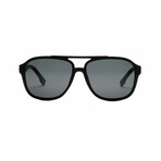 Men's Sport // Aviator Polarized Sunglasses // Matte Black
