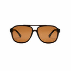 Men's Sport // Aviator Polarized Sunglasses // Matte Brown