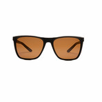 Men's Sport // Square Polarized Sunglasses // Matte Brown