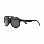 Men's Sport // Aviator Polarized Sunglasses // Matte Black