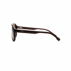 Men's Sport // Aviator Polarized Sunglasses // Matte Brown
