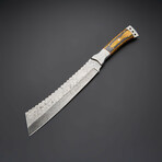 Damascus Machete Knife // 6002