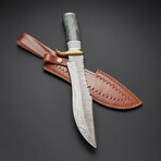 Damascus Bowie Knife // 6003