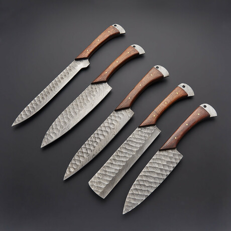 Handforged Chef Knives // Set Of 5 PCS // 6008