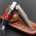 Damascus Pocket Knife // 6020