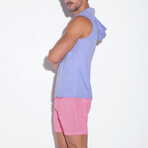 SLEEVELESS HOODY  // SKY BLUE (S)