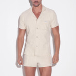 TERRY SHIRT // OFF-WHITE (S)