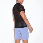 KNITTED POLO // BLACK (S)