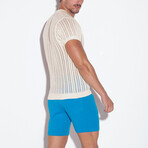 KNITTED POLO // OFF-WHITE (S)