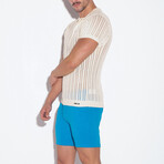 KNITTED POLO // OFF-WHITE (S)