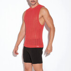 KNITTED TANKTOP // CORAL (S)