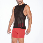 KNITTED TANKTOP // BLACK (S)