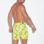 5 POCKET SHORT // LIME (28)