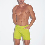 VINTAGE 5 POCKET SHORT // LIME (28)