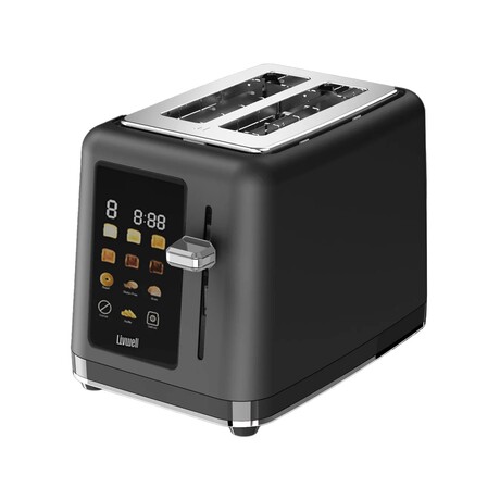 Livwell Matte Black 2-Slice Smart Touch Toaster