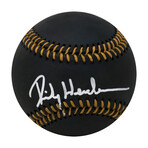 Rickey Henderson // Signed Rawlings Black MLB Baseball