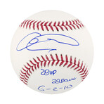 Armando Galarraga // Signed Rawlings Official MLB Ball w/28 Up 28 Down 6-2-10