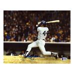 Reggie Jackson // NY Yankees // Signed Swinging Action 8x10 Photo