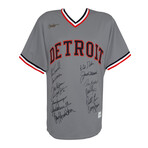 1984 Tigers Team // Signed Cooperstown Collection Replica Jersey // 13 Sigs