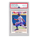 Frank Thomas // White Sox // Signed 1990 Leaf Rookie Baseball Card #300