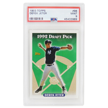 Derek Jeter // NY Yankees // 1993 Topps Baseball #98 RC // PSA 9 MINT