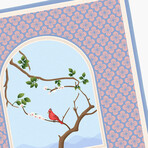 Cardinal Garden // Silk Scarf