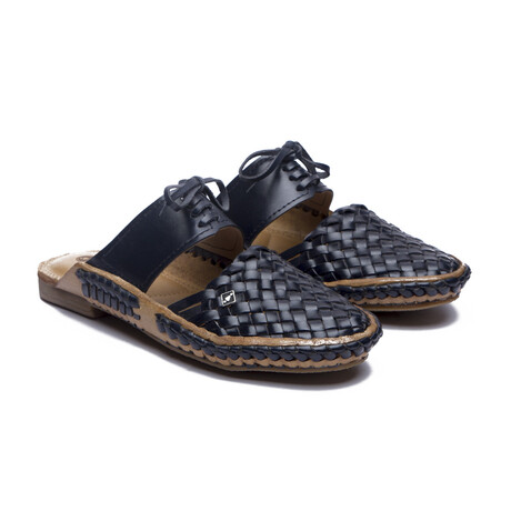 Funk Leather Slip-on // Black (US: 6)