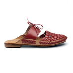 Women's // Funk Leather Slip-on // Red (US: 7)