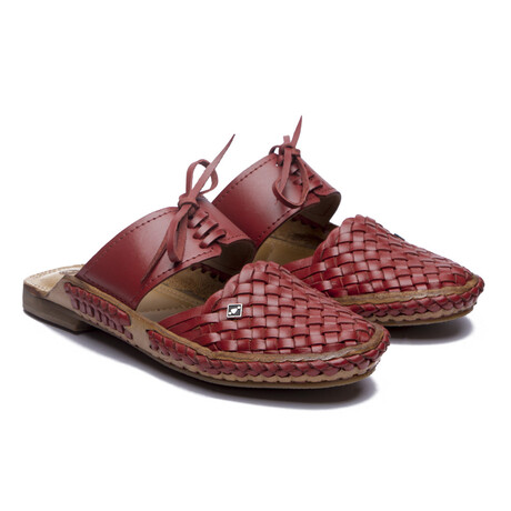 Funk Leather Slip-on // Red (US: 6)