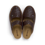Women's // Belle Leather Slip-on // Brown (US: 6)