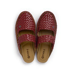 Women's // Belle Leather Slip-on // Red (US: 8)
