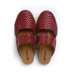Women's // Funk Leather Slip-on // Red (US: 7)