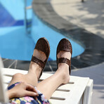 Women's // Belle Leather Slip-on // Brown (US: 6)