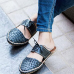 Women's // Funk Leather Slip-on // Black (US: 10)