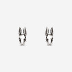 Gucci // Sterling Silver Rabbit Reversible Studs // Store Display