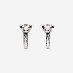 Gucci // Orecchini Sterling Silver Earrings // Store Display