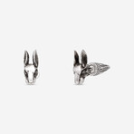 Gucci // Sterling Silver Rabbit Reversible Studs // Store Display