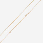 Garden 18K Yellow Gold + Sterling Silver + Enamel Pendant Necklace // 31.5" // Store Display