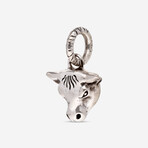 Anger Forest Sterling Silver Bull Charm Pendant // Pendant Only // Store Display