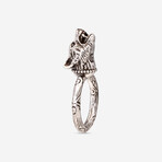 Anger Forest Sterling Silver Wolf Ring // Ring Size: 5.75 // Store Display
