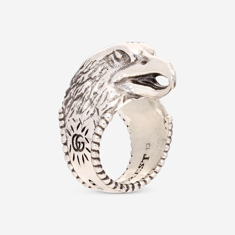 Anger Forest Sterling Silver Small Eagle Ring // Ring Size: 5.75 // Store Display
