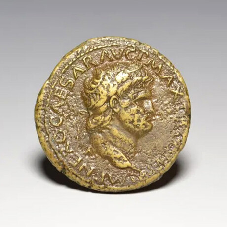 Large Roman Coin of Nero // Struck 65 AD
