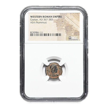 Ancient Rome // Gratian, 367-383 AD Early "Propaganda" Coin