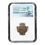 Spanish copper “Pirate” Coin // Dated 1641