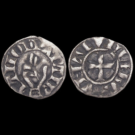 Hand Of Stephen Medieval France Coin // 1200-1300 AD