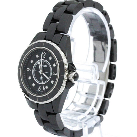 Chanel Ladies J12 Diamond Quartz // CH-H2569 // Pre-Owned